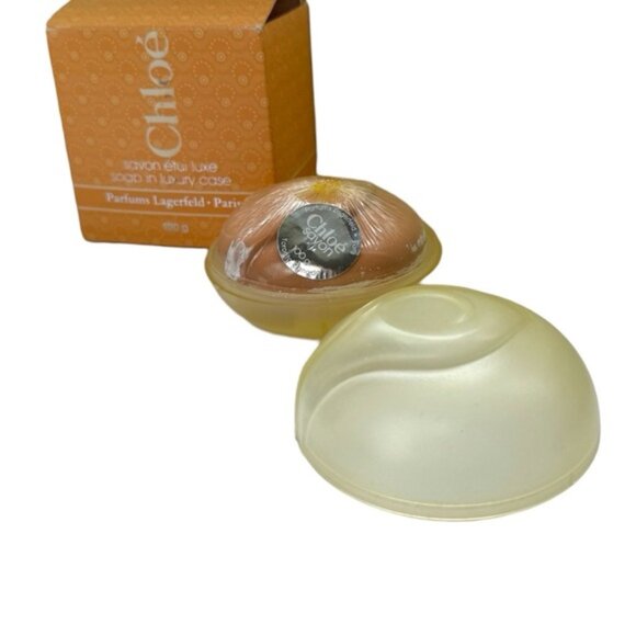 Chloe Vintage NEW 1980s Soap Luxury Case Soap Dish Sealed 3.5oz 100g Parfums - Picture 1 of 16